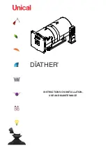 Preview for 1 page of Unical DIATHER 1160 Instructions On Installation, Use And Maintenance