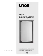 Unical DUA plus 30 mtank Installation And User Instruction Manual preview