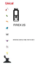 Unical FIREX 2S Operating Instructions For The User preview