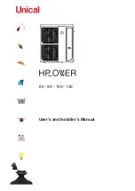 Preview for 1 page of Unical HP OWER 120 User'S And Installer'S Manual