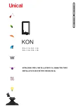 Unical KON C 18 Installation And Servicing Manual preview