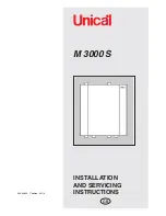 Unical M 3000 S Installation And Servicing Instructions preview