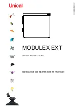 Unical MODULEX EXT Series Installation And Maintenance Instructions Manual preview