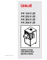 Unical PK 150 X 2S Installation And Servicing Instructions предпросмотр