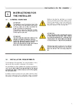 Preview for 9 page of Unical SANICAL SC 1000 Installation, Use And Servicing Instructions