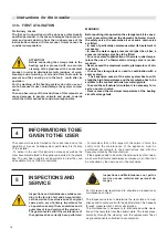 Preview for 16 page of Unical SANICAL SC 1000 Installation, Use And Servicing Instructions