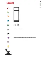 Preview for 1 page of Unical SPK 150 Installation And Maintenance Instructions Manual