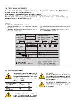 Предварительный просмотр 8 страницы Unical TERNOx 2S Instructions On Installation, Use And Maintenance