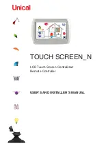 Unical TOUCH SCREEN N User'S And Installer'S Manual preview