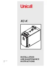 Preview for 1 page of Unical XC-K 1140 Installation And Maintenance Instructions Manual