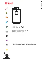 Unical XC-K oil 100 Installation And Maintenance  Instruction предпросмотр