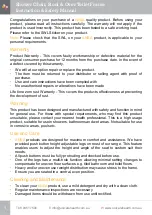 Preview for 2 page of Unicare Health ANSA Shower Chair Instruction & Safety Manual