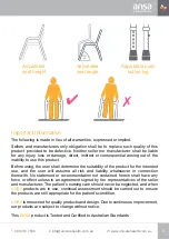 Preview for 3 page of Unicare Health ANSA Shower Chair Instruction & Safety Manual