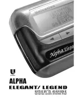 unication Alpha Elegant User Manual предпросмотр