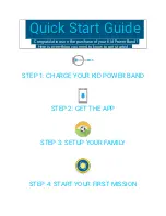 Предварительный просмотр 1 страницы Unicef Kid Power Band Quick Start Manual