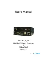 Preview for 1 page of Uniclass HX120T User Manual