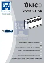 Unico Gamma Star Instructions For Installation, Use And Maintenance Manual preview