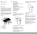 Предварительный просмотр 2 страницы Unico PB6000UNC Quick Start Manual