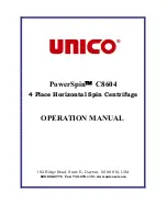 Unico PowerSpin C8604 Operation Manual preview