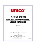 Предварительный просмотр 1 страницы Unico S-2150 Series User Manual