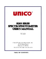 Preview for 1 page of Unico S1205 SERIES User Manual