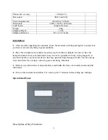 Preview for 6 page of Unico S1205 SERIES User Manual