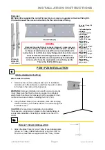 Предварительный просмотр 2 страницы Unicol PZW TILTING MOUNT Installation Instructions