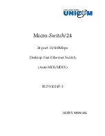 Предварительный просмотр 1 страницы UNICOM Micro-Switch/24 FEP-32024T User Manual