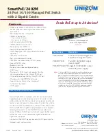 UNICOM SmartPoE/2402M Specifications preview