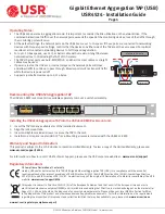 Preview for 4 page of UNICOM USR4524 Installation Manual