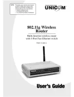 UNICOM WEP-72104G-1 User Manual preview