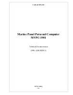 Unicont SPb MVPC-1901 User Manual preview