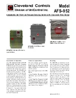 Preview for 1 page of UniControl Cleveland Controls AFS-952 Quick Start Manual