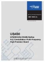 UNICORECOMM UB40 Installation And Operation User Manual preview