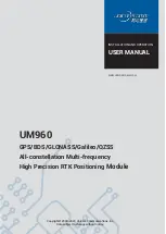 Preview for 1 page of UNICORECOMM UM960 User Manual