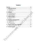 Preview for 4 page of UNICORECOMM UT4B0 Installation And Operation User Manual