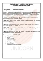 Предварительный просмотр 7 страницы Unicorn Computer ENDAT-3857 User Manual