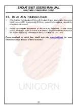 Предварительный просмотр 32 страницы Unicorn Computer ENDAT-3857 User Manual