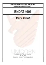 Предварительный просмотр 1 страницы Unicorn Computer ENDAT-4601 User Manual