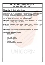 Предварительный просмотр 5 страницы Unicorn Computer ENDAT-4601 User Manual