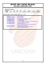 Предварительный просмотр 17 страницы Unicorn Computer ENDAT-4601 User Manual