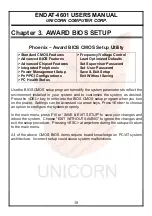 Предварительный просмотр 18 страницы Unicorn Computer ENDAT-4601 User Manual