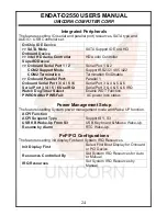 Preview for 24 page of Unicorn Computer ENDAT-D2550 User Manual