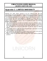 Preview for 30 page of Unicorn Computer ENDAT-D2550 User Manual