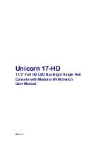 Unicorn 17-HD User Manual preview