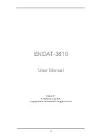 Preview for 1 page of Unicorn ENDAT-3810 User Manual