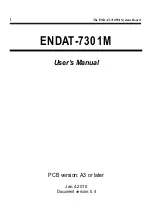 Preview for 1 page of Unicorn ENDAT-7301M User Manual