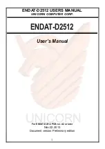 Preview for 1 page of Unicorn ENDAT-D2512 User Manual