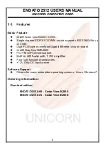 Preview for 6 page of Unicorn ENDAT-D2512 User Manual