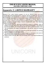 Предварительный просмотр 29 страницы Unicorn ENDAT-D2512 User Manual